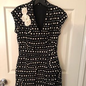 Retro style black and white Taylor dress